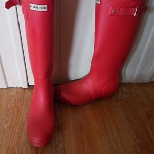 Hunter rainboots womens size 9 pink